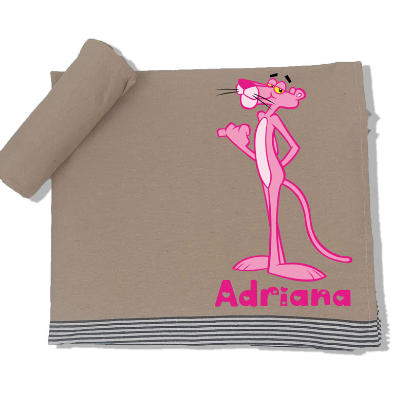 Pink Panther Beach Towel